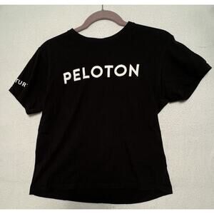 Black Short‎ Sleeve Peloton Century T shirt XS Workout Cycling